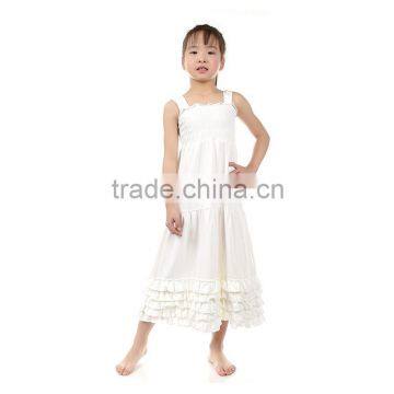 Wholesale boutique white wedding dress ruffle fashion dress modern free prom dress