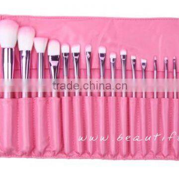 Professional makeup brushes, cosmetics makeup brush set, make up brush kit, pretty pink roll bag