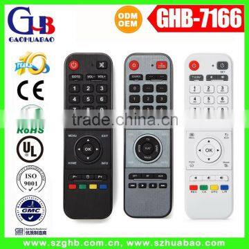 GHB-7166 LED TV BOX STB DVB SAT OTT IPTV AV AUDIO VEDIO HD IPTV Remote Controller