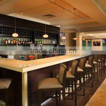 Brilliant Quartz stone for bar top cafe top