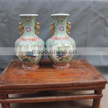 Chinese HIGH Antique Reproduction Qing Dynasty Ceramic Porcelain Vases Made From Jingdezhen