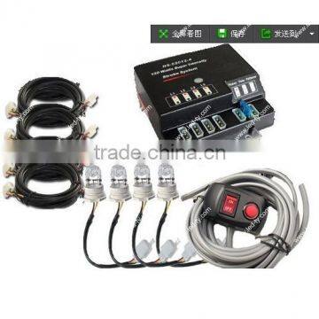 120W 4 HID Bulbs Hide-A-Way Emergency Strobe Light System