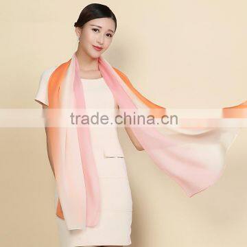 2016 Factory Direct Fashion High Quality Elegant Lady 100% Silk Scarf, Multi Colors Silk Chiffon Long Scarf Shawl Wholesale Supplier's Choice photo-6