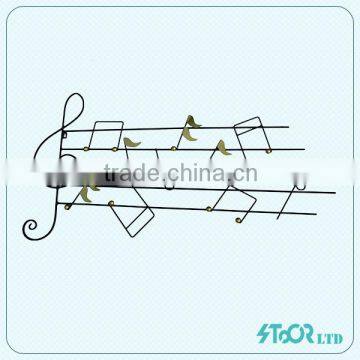 Metal note indoor wall art decor