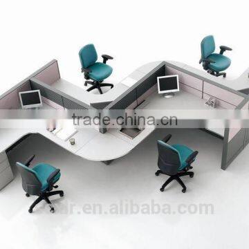 Modern style office partition office desk with partition made in china