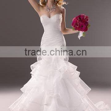 The Most Popular Organza Mermaid Wedding Gown Dress