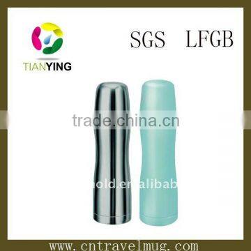 New type 500-1000ml s/s vacuum curve flask bottle