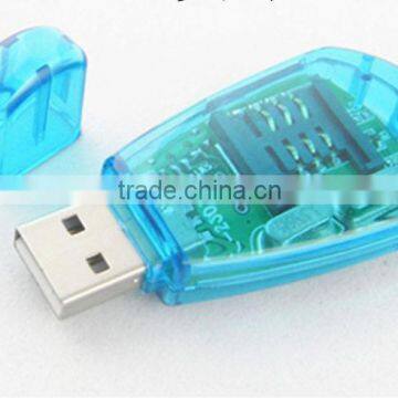 Best selling USB 2.0 SIM Card Reader writer adapter Backup Copy drive GSM/CDMA/WCDMA Store cell phone Number Edit SMS