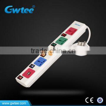 220V Individual switches power strip/socket outlet with USB ports charger