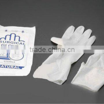 Milky White and Beige, Powder Free, Medical Grade Nature Latex Sterile Surgical Gloves(CE ISO FDA)