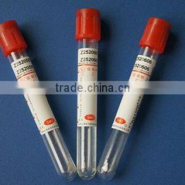 Disposible vacuum blood collection clot activator tube