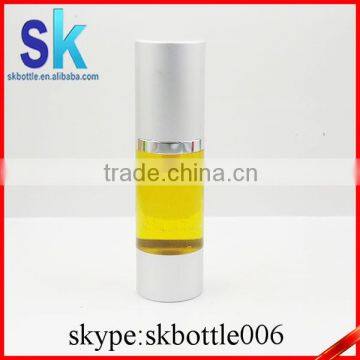 30ml Cosmetic Silver Airless Pump Bottle