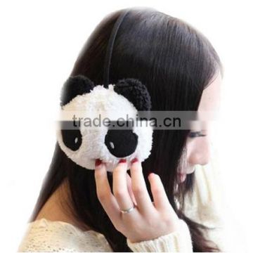 Cute Fluffy Fur Animal Plush Panda Earmuffs Winter Ear Warmer For Girl