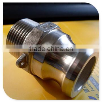 304 Stainless Steel Cam-and-Groove Pipe Fitting Adapter 1/2" Cam Lock Plug x 1/2" Male NPT SUS304