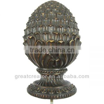 Bronze Pineapple Curtain Rod Finial from China Home Decor Wholesale