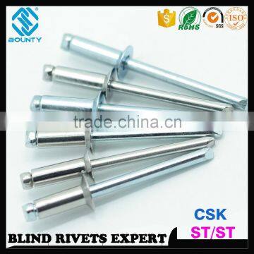 ISO 15980 STEEL BODY STEEL MANDREL COUNTERSUNK STEEL/STEEL RIVETS