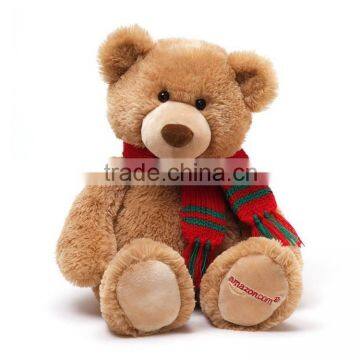 Alibaba Cute Logo Branded Promotional soft plush Teddy Bear toy