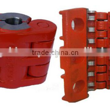 API 11B Typical polish rod clamps, polish rod clamp of hinge-jointed butterfly structure