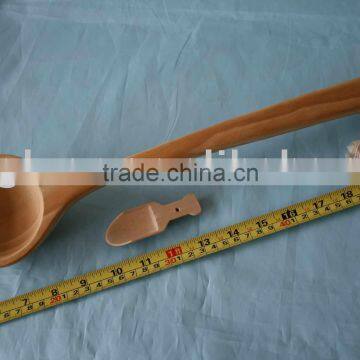 China Supplier Kitchen Tools Long Handle Cheap Wooden Spoon