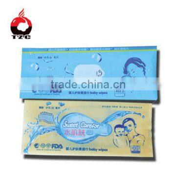 Laminating plastic bags wrap film of baby wet wipes hip care