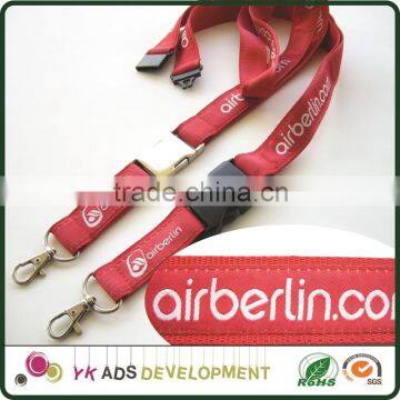Safety Bucklerope badge id lanyard Transfer Printing Washable