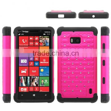 2015New product popular wholesale price waterproof splendid Luxury bling Deluxe crystal silicone rubber Case for Nokia Lumia 929