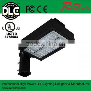 DLC UL China Manufacture LED Shoebox Light, outdoor parking lot led 100w with Pir Sensor 347-528V AC avaliable