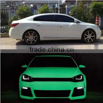 High brightness glossy luminous green glow in the dark Luminescent Vinyl wrap