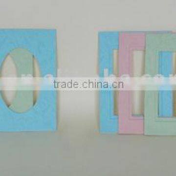 Colorful paper photo frame