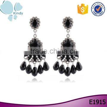 hot sale jewelry wholesale crystal beads tassels new model stud earring