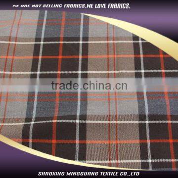 Direct factory latest rayon polyester spandex twill grid model uniform blouse for fabric