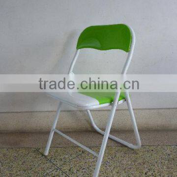 Zhangzhou Wholesale Metal Folding Chair With PVC Cushion Seat for Home Furniture