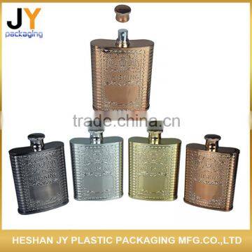 Fashional hot selling colorful perfume bottle plating Whiskey shape cosmetics empty plastic perfume spray bottle