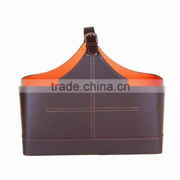 Top Grade Leather Gift Basket Hotel Special Gift Basket Originality Spring Festival Gift Basket Festival Gift Packing Factory