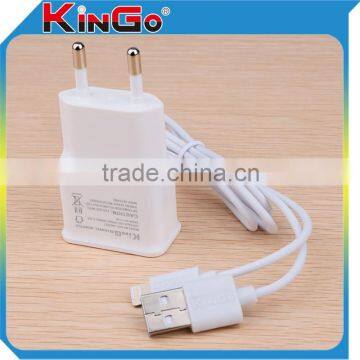 Factory Price 1A USB Travel Charger With Cable For Iphone 5/5s/6/6s