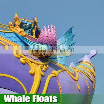 Amusement park equipment decoration color float