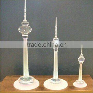 western New design crystal Eastern Pearl TV Tower model for wedding and business gift