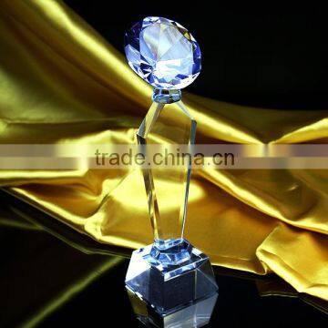 2015 Good Quality Diamond Crystal Trophy for Souvenir Gifts