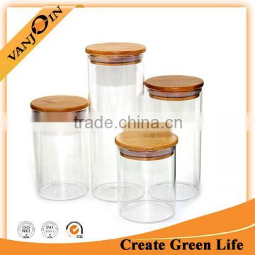 Food Package Jars With Bamboo Lids