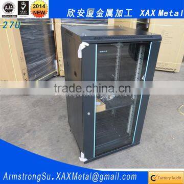 XAX2701 27U ventilated fan airflow perforated front and rear locking doors Rack mount Rackmount Server Cabinet