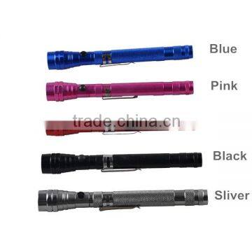 Promotional High Power 3 LED Torch Telescipic Extendable Flexible Pick Up Flashlight photo-6