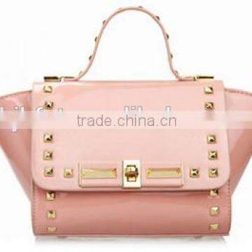 Superior Lacquer Leather Youth Clinch Bolt Style Fasion Handbag photo-2