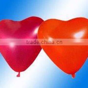 heart latex metallic balloon