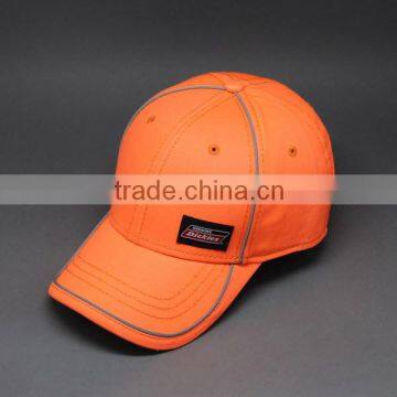 NEW DESIGN PU PATCH ORANGE RACING BASEBALL CAPS