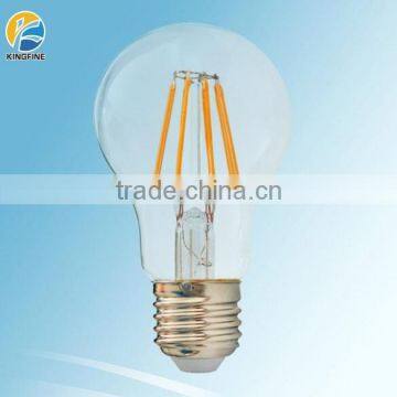 2015 new UL ES TUV CE ROHS 85-265V led filament A60 E27 8W led filament bulb