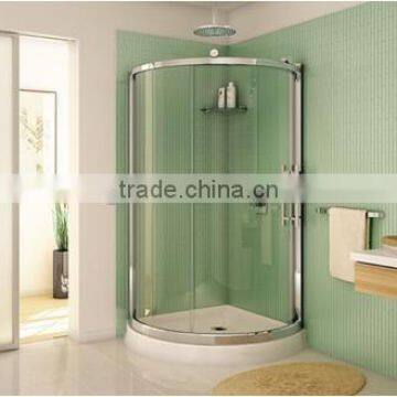 10mm round sector arc with frame sliding shower rooms