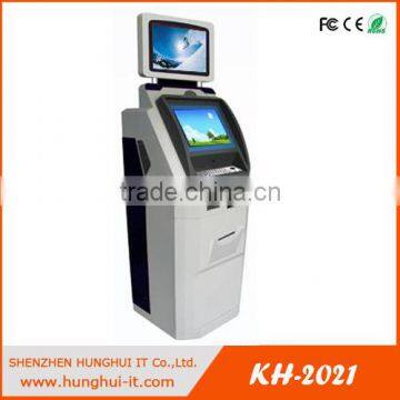 Double Screen Interactive Internet Kiosk,Coin Operated Internet Kiosk,Freestanding Self-service Internet Kiosk