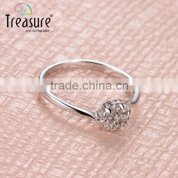 2015 wedding fore finger silver simple diamond rings