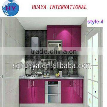 modern melamine finish kitchen colorful cabinets