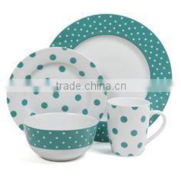 Polka dot dinnerware/porcelain dinnerware/porcelain dinner set wedding gift made in china                        
                                                Quality Choice